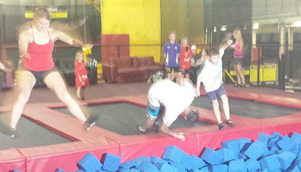 Trampoline Park proved a hit with everyone.