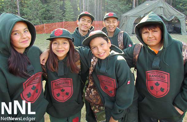 Six happy Junior Rangers getting set to leave for a training site early in the morning.