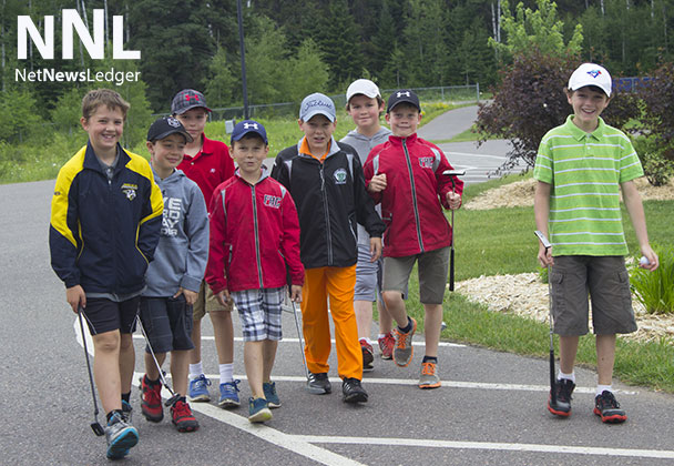 Young future professional golfers are in a clinic at the Whitewater Golf Course this week.