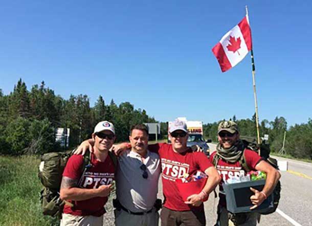 into no mans land headed to Thunder Bay on cross Canada trek