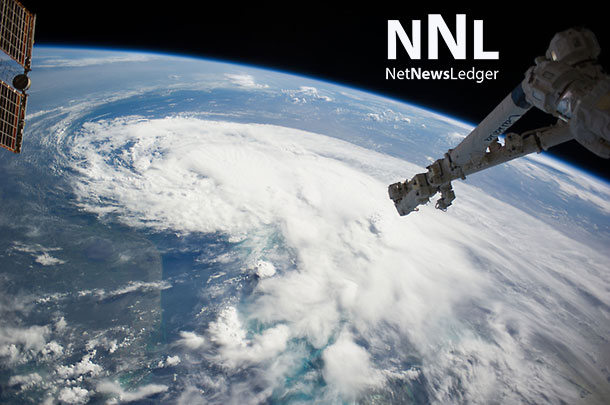 One of the Expedition 40 crew members aboard the Earth-orbiting International Space Station, some 227 nautical miles above Earth, photographed this image of Tropical Storm Arthur early on July 2, 2014. Image Credit: NASA
