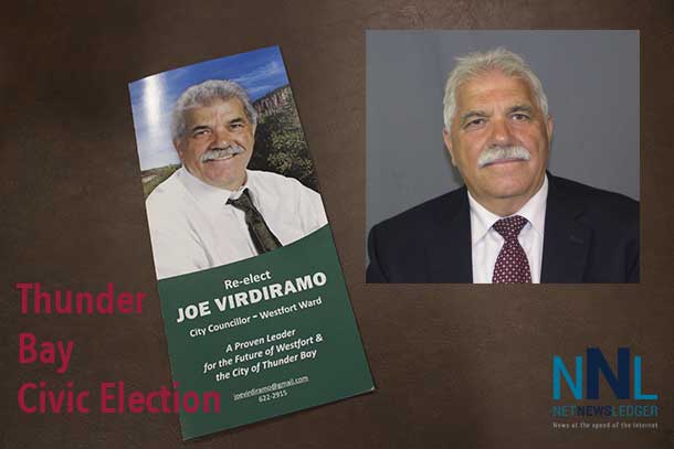 Westfort Councillor Joe Virdiramo is seeking a fourth term on Thunder Bay City Council representing Westfort