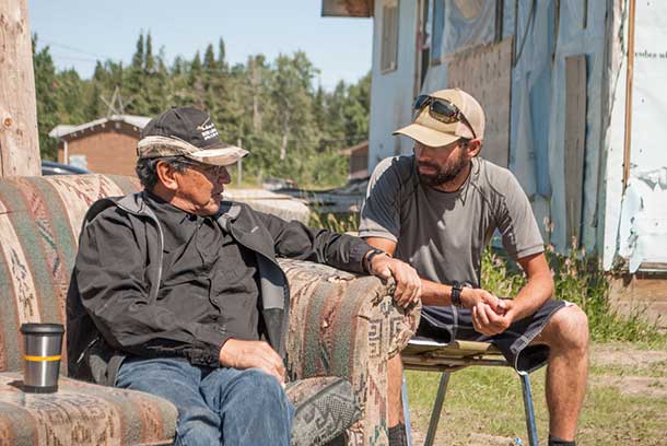 After a couple of hours of visiting and eating, the pair continued on their journey with a bag of fried bannock they plan on enjoying with peanut butter and honey