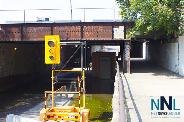 The Underpass to Kam River Park is getting some long needed attention. 