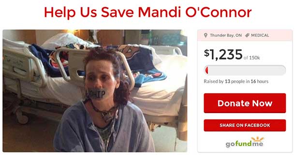 Mandy O'Connor needs life saving surgery that OHIP is saying they won't cover