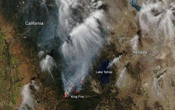 The King Fire in California is continuing to destroy homes