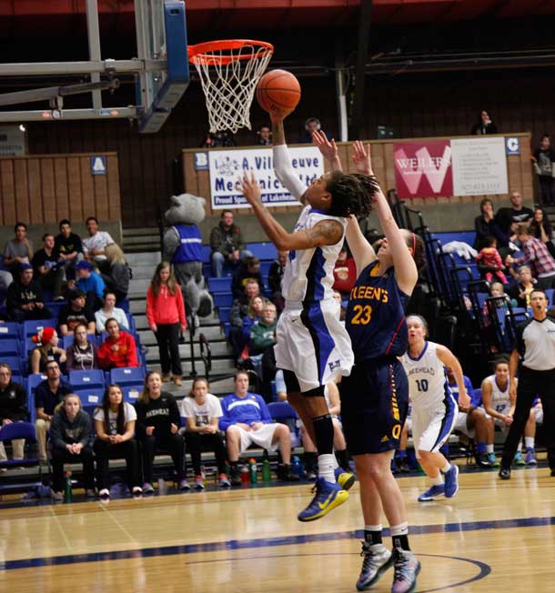 Lakehead University Thunderwolve Jylisa Williams had a 42 point game and is the OAU athlete of the week