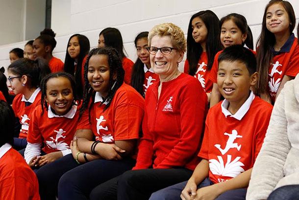 “The ACTIVE AT SCHOOL program is a great way to help children develop healthy habits for life. We want to make sure we put our young people on the path to a healthy future,” stated Kathleen Wynne, Premier of Ontario.