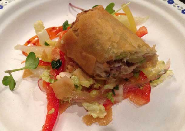 Spring Roll with Duck from Pine Tree Catering