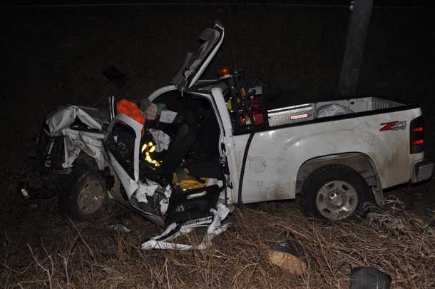 Thunder Bay Police image of motor vehicle accident on Mission Road