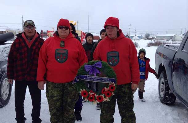 Remembrance Day in Fort Severn First Nation