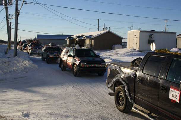 Attawapiskat Christmas Parade 2014 - Photo by Rosiewoman Cree