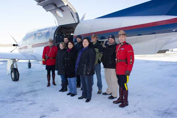 The North Star Air Team with RCMP S/Sgt. Normand Roy and Constable Bob Jacobson 