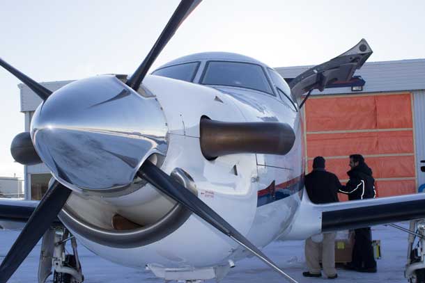 Loading the North Star Air plane in Thunder Bay