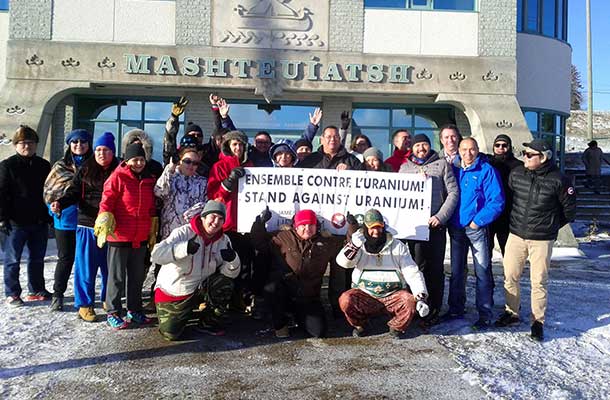 "Stand Against Uranium" march travels through the Lac-St-Jean region