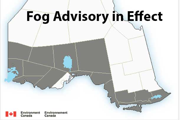 Fog Advisory in Effect