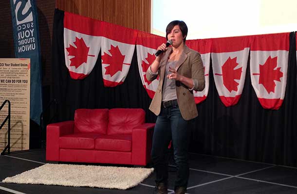 Mary Spencer Inspires Students at Confederation College