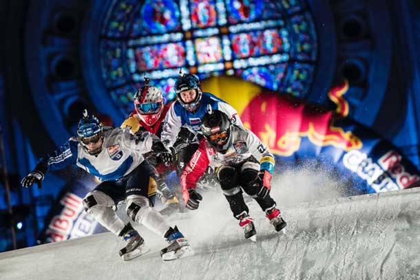 Exciting Action at Red Bull Crashed Ice in Saint Paul. Photo: Red Bull Content Pool