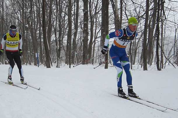 Scott Hill leads the pack as he leads his way to the top spot in the U23 category.