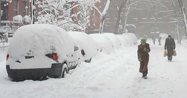 New York could receive up to three feet of snow