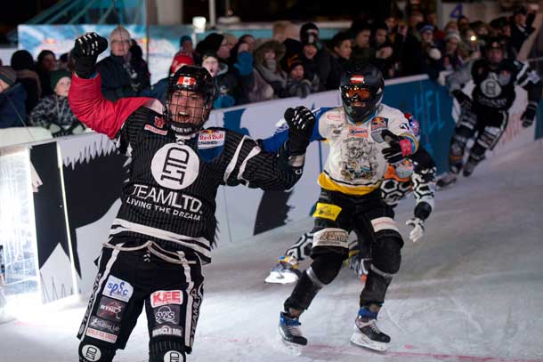 Scott Croxall of Canada won the first Red Bull Crashed Ice race of his career in Helsinki on Saturday