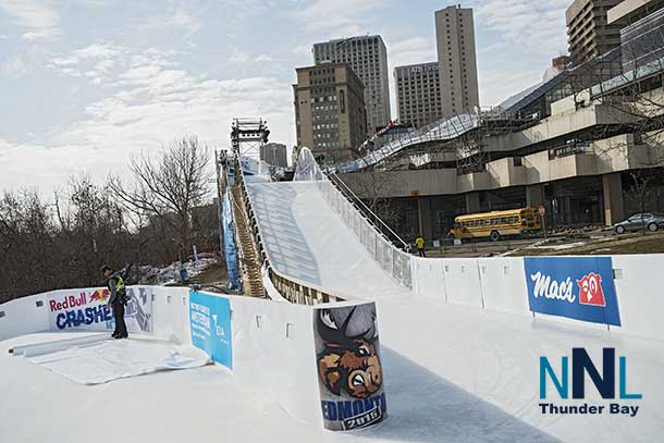 Red Bull Crashed Ice course in Edmonton Joerg Mitter / Red Bull Content Pool