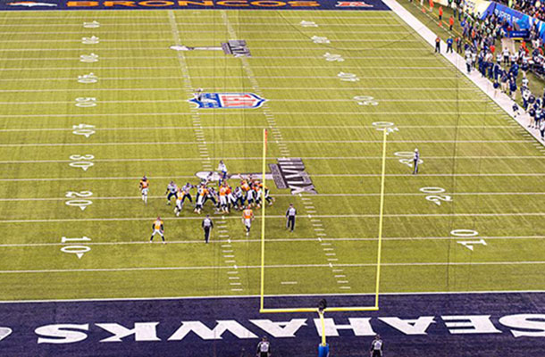 Seattle Seahawks kicking a field goal during the Super Bowl XLVIII vs. Denver Broncos Photo - MichelinStar