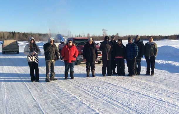 Walkers from Sachigo Lake have started their journey to Thunder Bay.