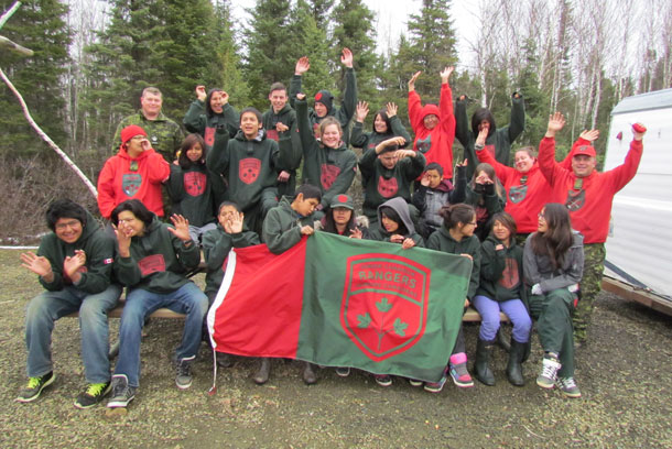 Junior Canadian Rangers from Lac Seul, Mishkeegogamang, and Pickle Lake came together for three days on-the-land training.