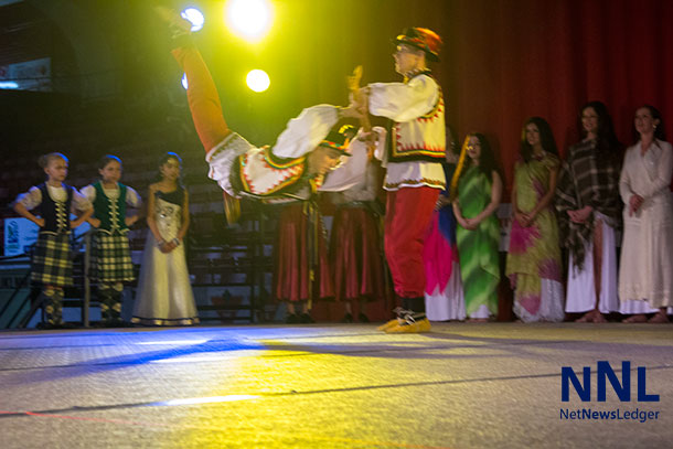 Dancing on the main stage at Folklore during the opening ceremonies - Photo by Mackenzie