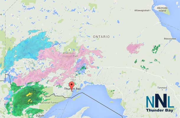 Weather radar - Monday May 18 2015 at 0745HRS