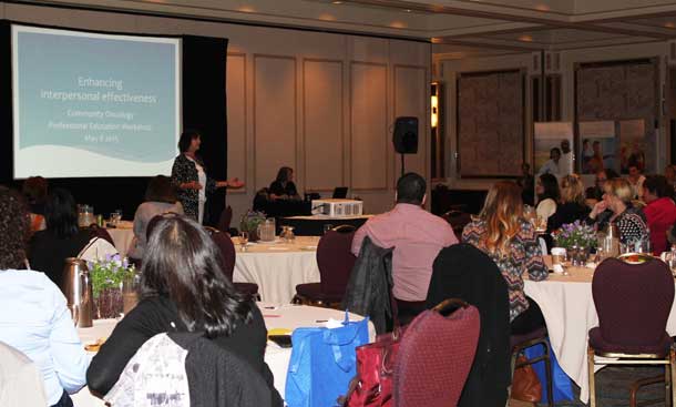Cancer care professionals from across Northwestern Ontario gathered on May 7th and 8th at the Valhalla Inn for the annual Community Oncology Professional Education (COPE) Workshop. This year the focus was on enhancing emotional intelligence