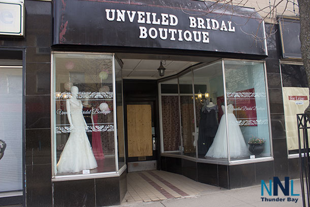 Unveiled Bridal Boutique was broken into on Sunday Afternoon just after 3:00PM
