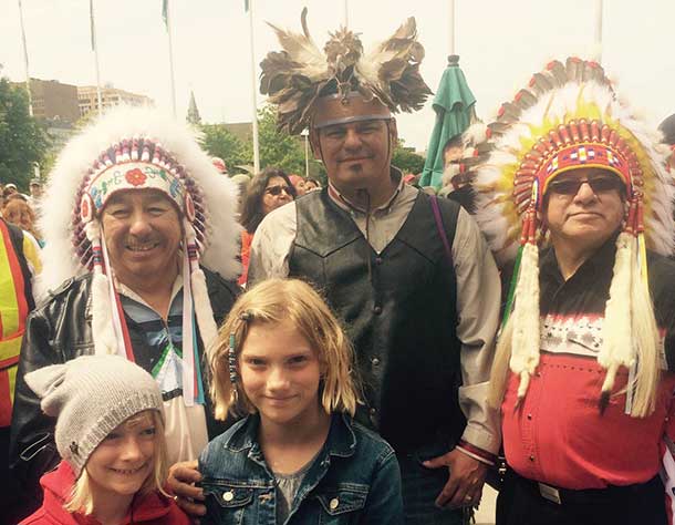 Ontario Regional Chief Beardy, Chief Isadore Day and Nishnawbe-Aski Grand Chief Harvey Yesno