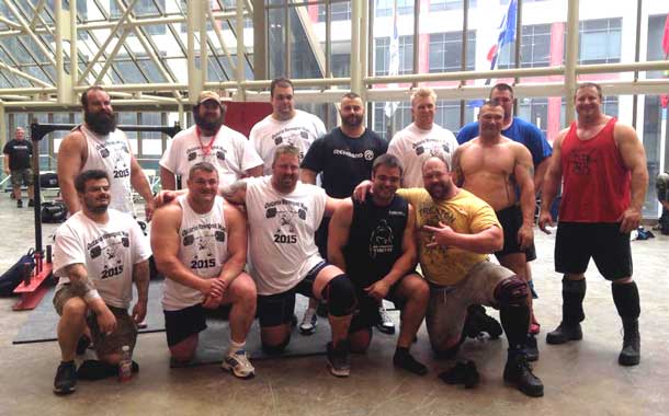 Competitors at Ontario Strongest Man Competition 2015