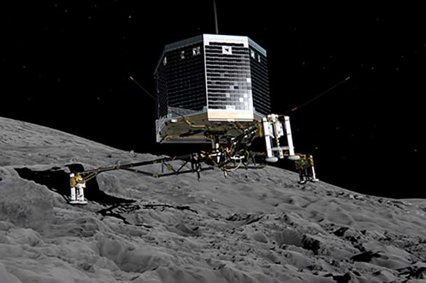 Philae Touchdone on Comet