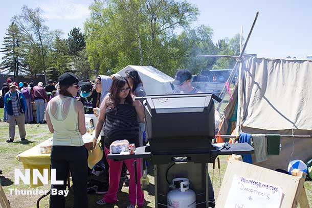 Peter and his team from the Underground Gym were manning the camp kitchen serving up tasty meals at Mining Day