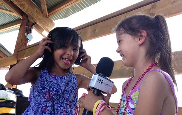 Youth are a key part of the Pow Wow. The technology of the livestream brings youth together.