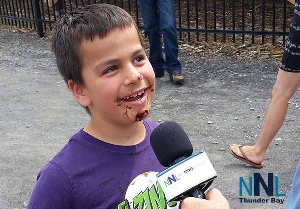 It would not be a Pow Wow without great food. Michael had just finished a Bannock Elephant Ear