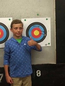 Camper Connor edging into the bullseye