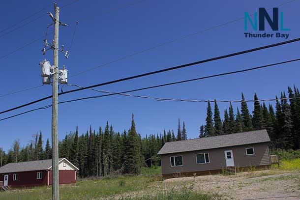 So near and yet so far. Homes in Deer Lake remain empty because  Ontario Hydro has no capacity in the community.