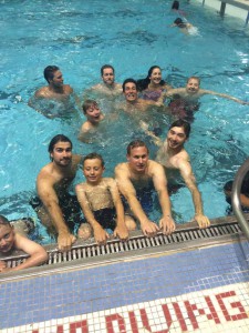 Just floating around the pool at the Canada Games Complex