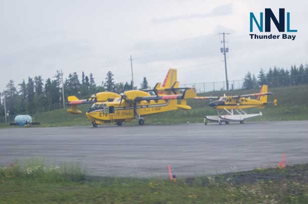 MNRF Water Bomber at Pickle Lake Airport