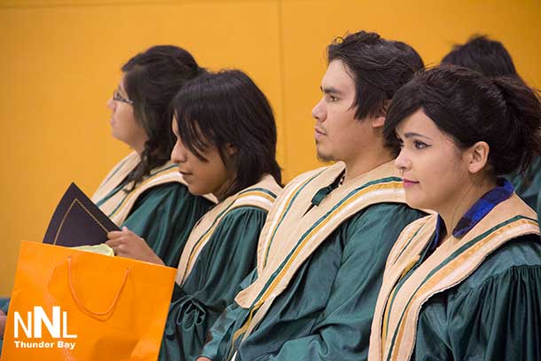 Graduates at the Oshki celebration at Musselwhite