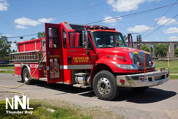 Thunder Bay Fire Rescue responded quickly and put out the fire.