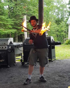 Whoa! Fire Juggling. Impressive