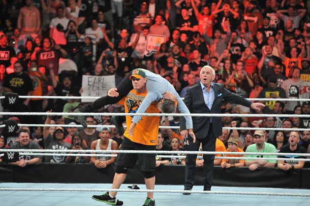 John Stewart gets his Attitude Adjustment from John Cena Image WWE®