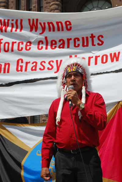 Grassy Narrows Chief Fobister