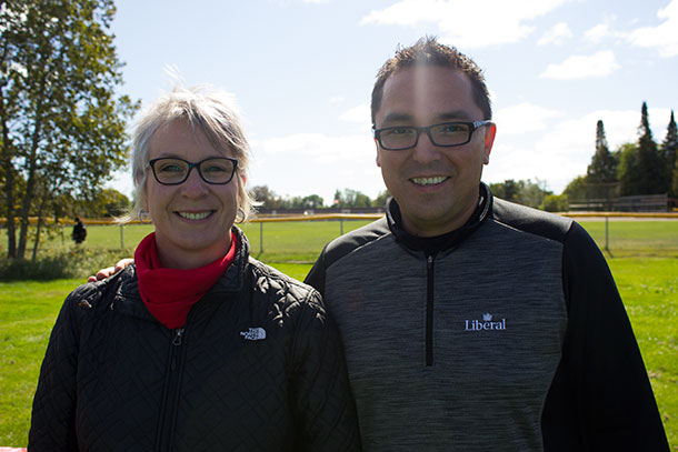 Thunder Bay Liberal candidates standing on the Liberal platform