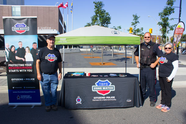 Thunder Bay Police Service and Community Watch are on hand